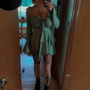 Green Handkerchief Fairy Dress